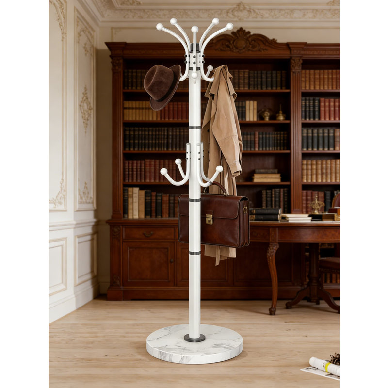 Latitude Run® Modern Freestanding Coat Rack With 360-Degree Rotary